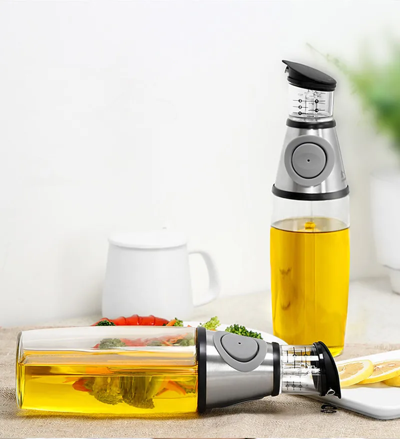 1 шт. Контролируемая дозирующая масляная бутылка для масла масленка со шкалой