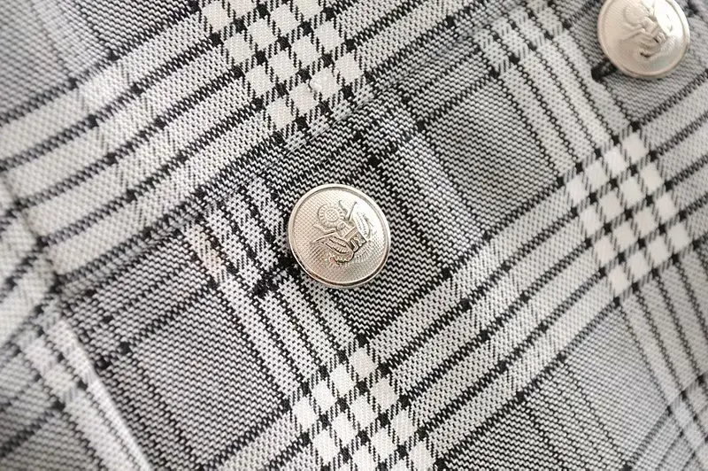 Плед работа Обёрточная бумага кнопка карманы Винтаж платье с v-образным вырезом