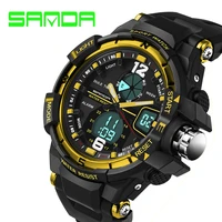 sanda top brand luxury sports watch fashion military watch men clock male waterproof led digital watch relogio masculino