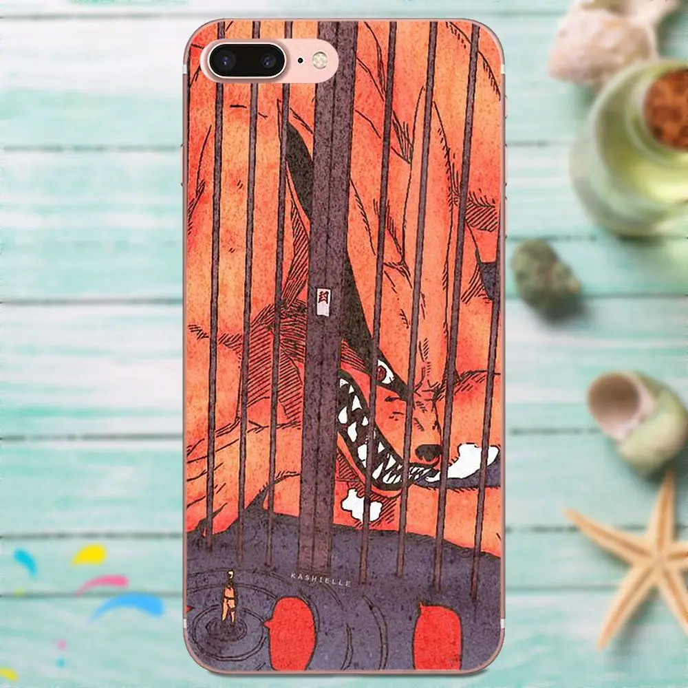 Naruto Kurama Kyubi милый блочный чехол для телефона Galaxy J1 J2 J3 J330 J4 J5 J6 J7 J730 J8 2015 2016 2017 2018 mini