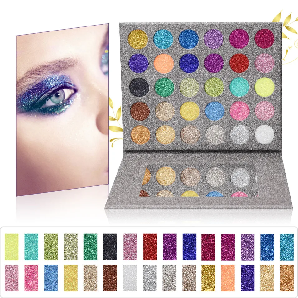 тени для глаз 30 Цвета Алмазный Блеск сорвала Тени век Фирменная Новинка нажатии