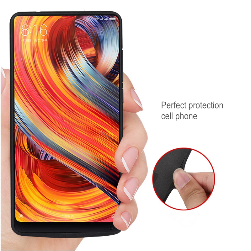 6000 мАч портативный резервный аккумулятор для зарядки Xiaomi MIX 2 Capa внешний аккумулятор чехол для зарядного устройства для Xiaomi MIX 2