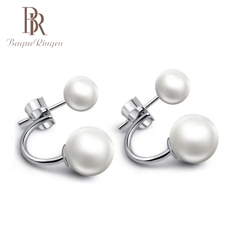 Bague Ringen жемчужные серьги со шпилькой для женщин серебряные ювелирные изделия