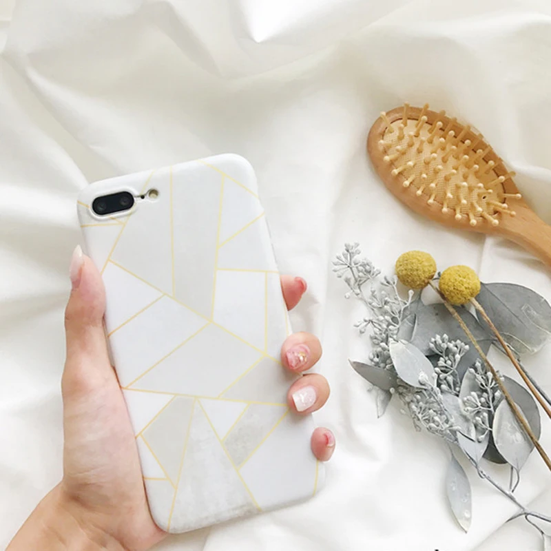 PGSD простая линия резки мраморная оболочка мобильного телефона для iphone XS MAX XR apple 7/8