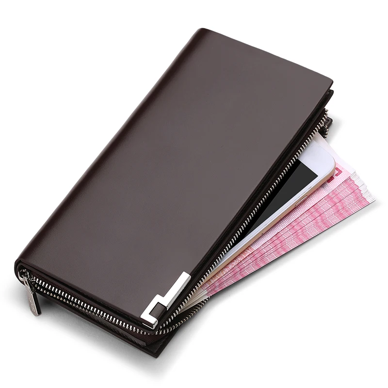 Мужской кошелек из натуральной кожи модный дизайнерский с блестками для