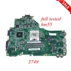 Материнская плата NOKOTION для ноутбуков ACER ASPIRE 5749 серии MBRR706001 MB. R706.001 DA0ZRLMB6D0, основная плата HM65 GMA HD 3000 DDR3