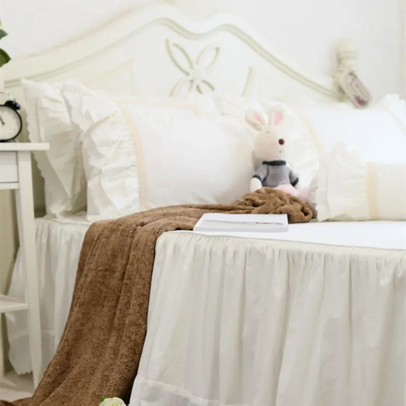 Роскошный элегантный комплект постельного белья пододеяльник с оборками