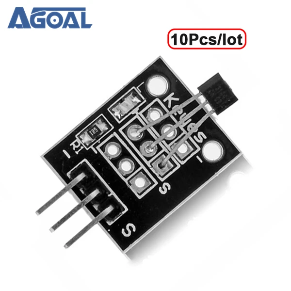 

10Pcs/lot DC 5V KY-003 Hall Magnetic Sensor Module For DIY Free Shipping