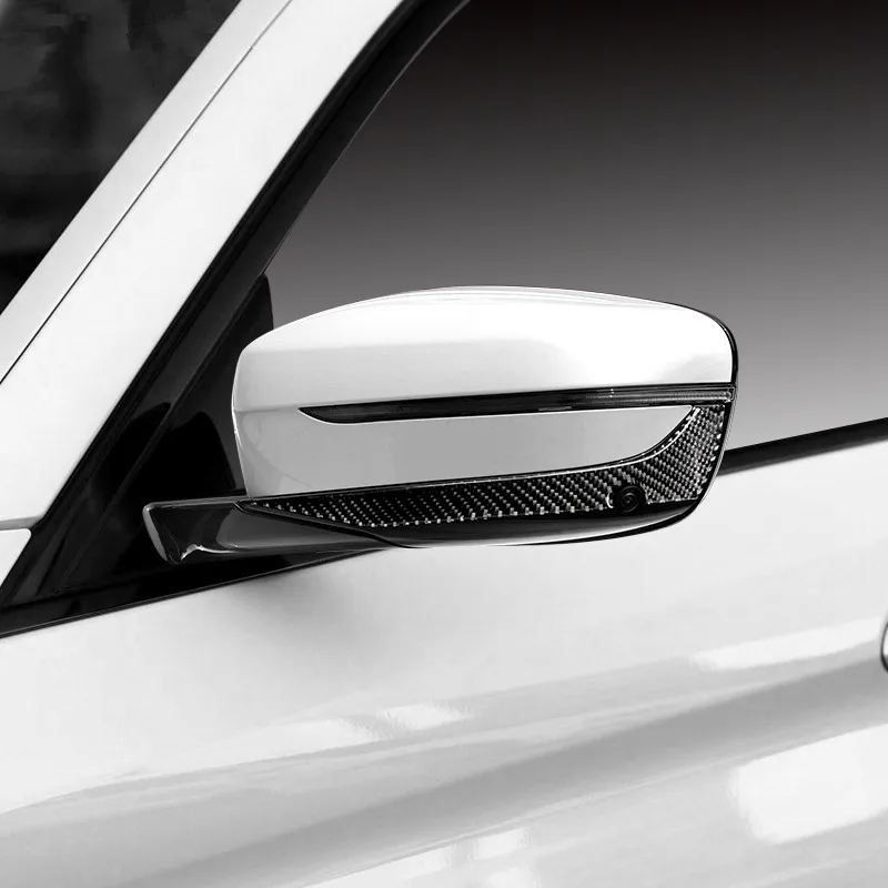 SRXTZM 2PCS Car Styling Carbon Fiber Rearview Mirror Decoration Cover Sticker Trim For Bmw G30 G11 5 Series 7 Newest | Автомобили и