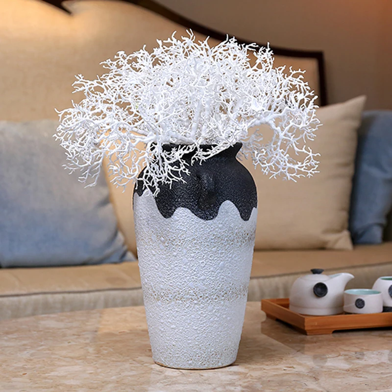 О Коралл Павлин ветви с аккумулятором трехцветная искусственный цветок Пластик