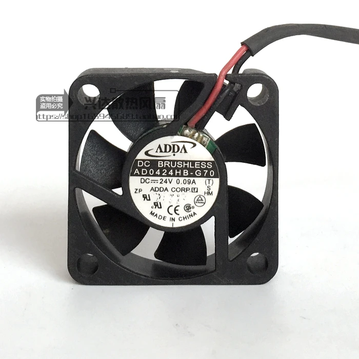 Охлаждающий вентилятор для сервера ADDA AD0424HB-G70 (T) DC 24 В 0,09a 40x40x10 мм