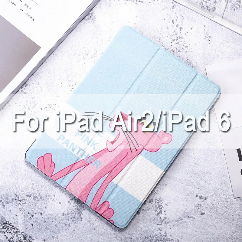 Blue for air2 Из искусственной кожи чехол с героями мультфильмов Чехол для iPad 9,7 A1822 A1893 Funda планшет чехол подставка смарт-чехол для iPad Air1 Air2 A1474 - Цвет: Blue for air2