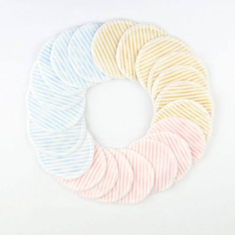 4 шт многоразовые полосатые хлопковые подушечки средство для макияжа снятия лица