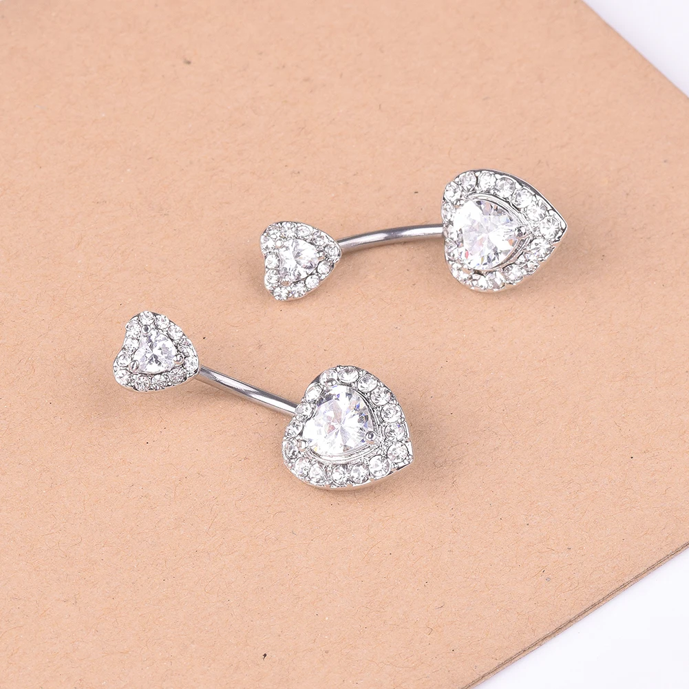 Горячая 1 шт. пупка кольцо Блеск Любовь Сердце Русалка Рыба чешуя пирсинг