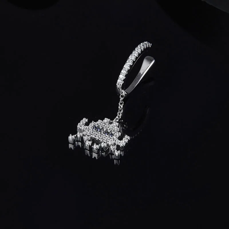 SLJELY 925 Sterling Silver SPACE SHOOTER Clip Earrings Without Piercing Micro Cubic Zircon CZ Ear Cuff for Women Luxury Jewelry | Украшения