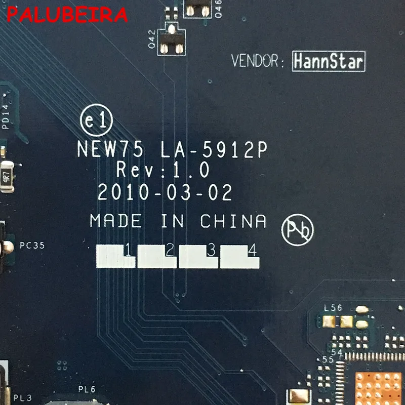 Флюоресцентная материнская плата для ноутбука Acer 5552 5551 DDR3 |