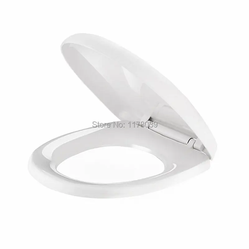 

Универсальные сиденья для унитаза из АБС-пластика, чехлы для сидений для унитаза белого цвета, тип U/V/O, роскошный буфер, крышка сиденья для унитаза, J17300