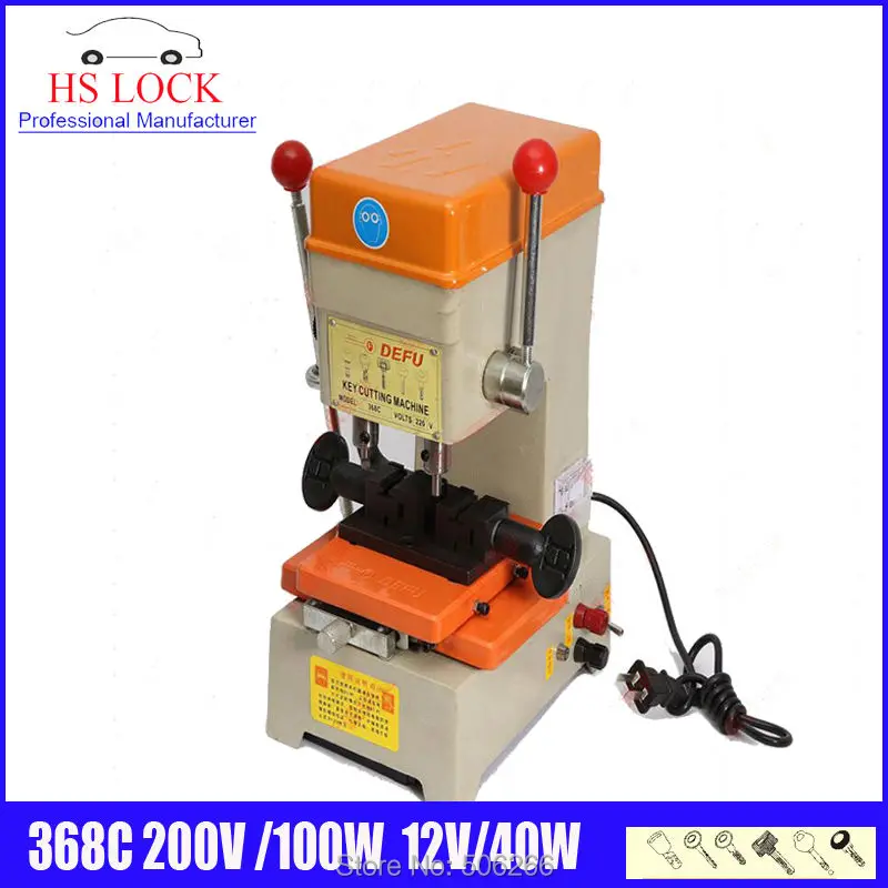 100% original defu 368C key cutting machine 220v 100w DC&ampAC car duplicationg made in CHina |