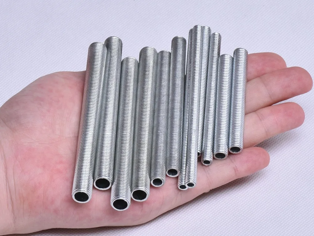 

M6 Lamp Screw Tooth Tube 6MM Diameter Bolts Zinc Alloy M6 Male Thread Tooth Tubes Lighting Accessories 60PCS/Lot Free Shipping