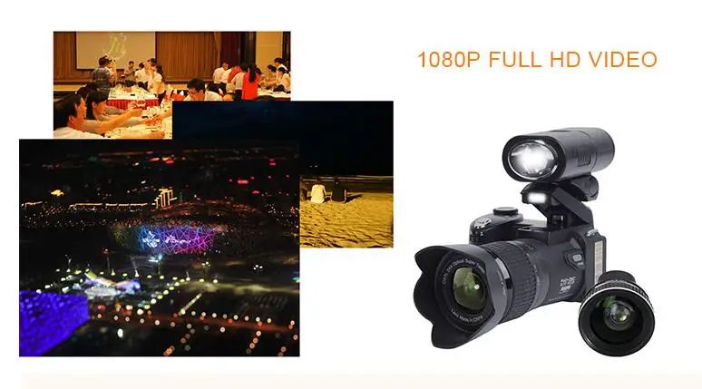 D7200 цифровая камера 13 МП 3," 1080 P HD видеокамера 24X оптический зум телеобъектив широкоугольный объектив профессиональная камера видеокамера