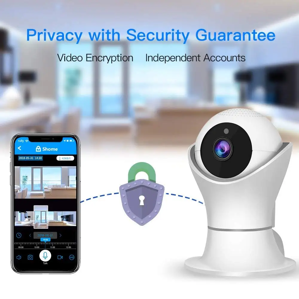 JOOAN 1080 P ip-камера Wifi домашняя камера видеонаблюдения ночного видения безопасности