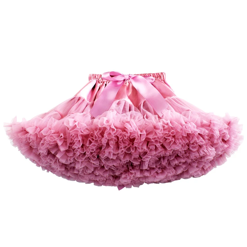 

New Girls Tutu Skirt Ballerina Pettiskirt Fluffy Children Ballet Skirts Party Dance Princess Tulle Miniskirt For Girls Ball Gown