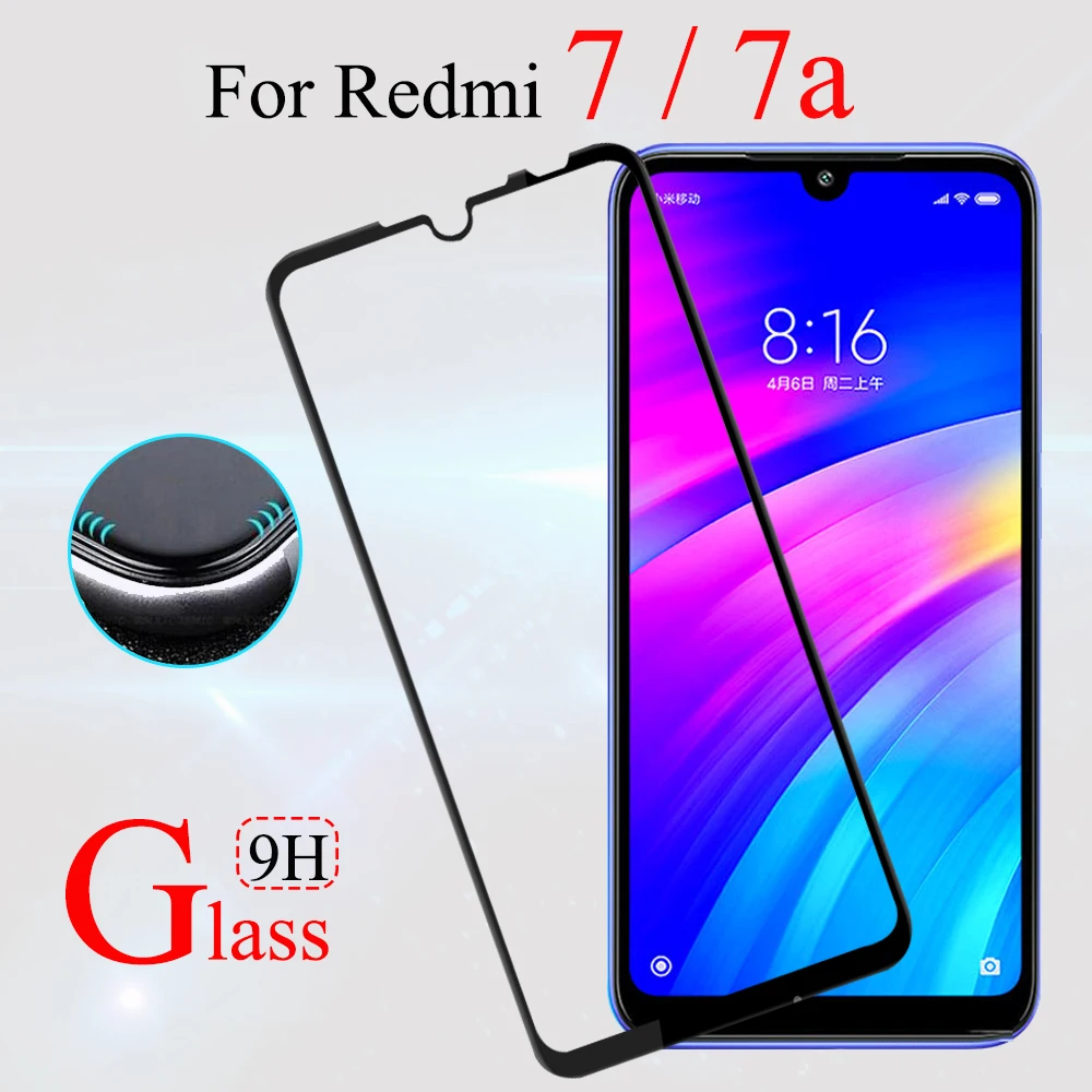 Защитное стекло на Xiaomi redmi 7 7a закаленное ksiomi xaomi a redme a7 Защитная пленка для экрана