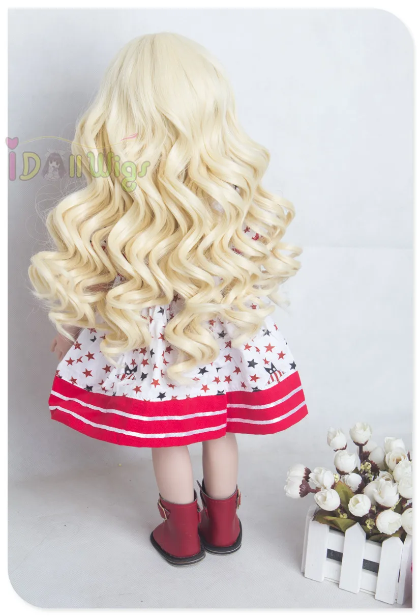 Парик для кукол термостойкая светильник ственная кожа головы американских