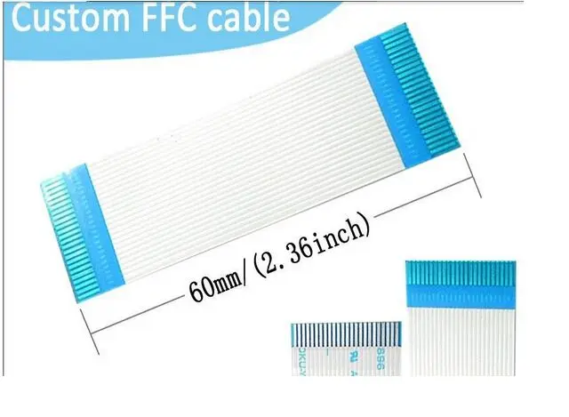 10 шт. FFC плоский кабель гибкий ленточный провод 24 PIN 0 8 мм шаг 9 см одинаковая