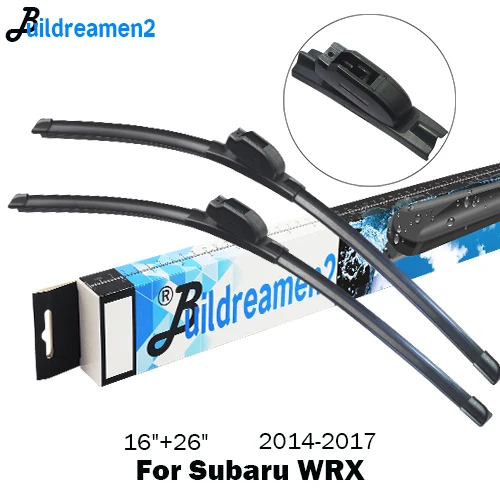 For Subaru WRX Buildreamen2 для Subaru Tribeca BRZ WRX автомобильный резиновый стеклоочиститель лобовое стекло передний стеклоочиститель подходящий крючок - Цвет: For Subaru WRX