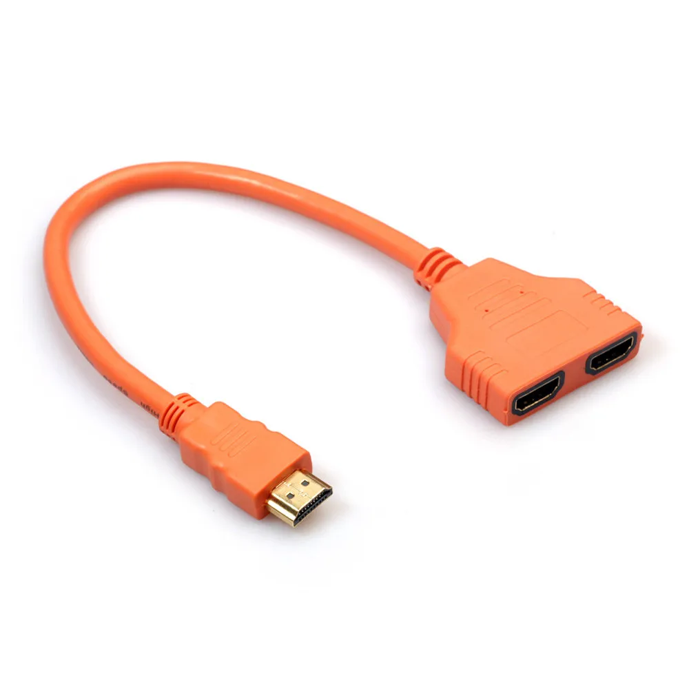 CARPRIE HDMI 1 2 Сплит двойной адаптер сигнала кабель для преобразования видео ТВ HDTV