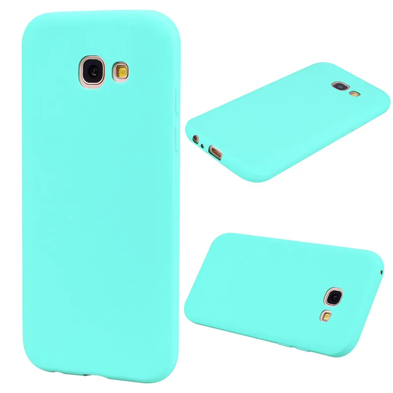Чехол для Samsung Galaxy A720 A7 2017 задняя крышка из мягкого ТПУ серии карамельных цветов