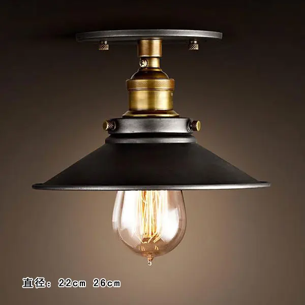 Современная короткая потолочная лампа Эдисона североевропейская винтажная