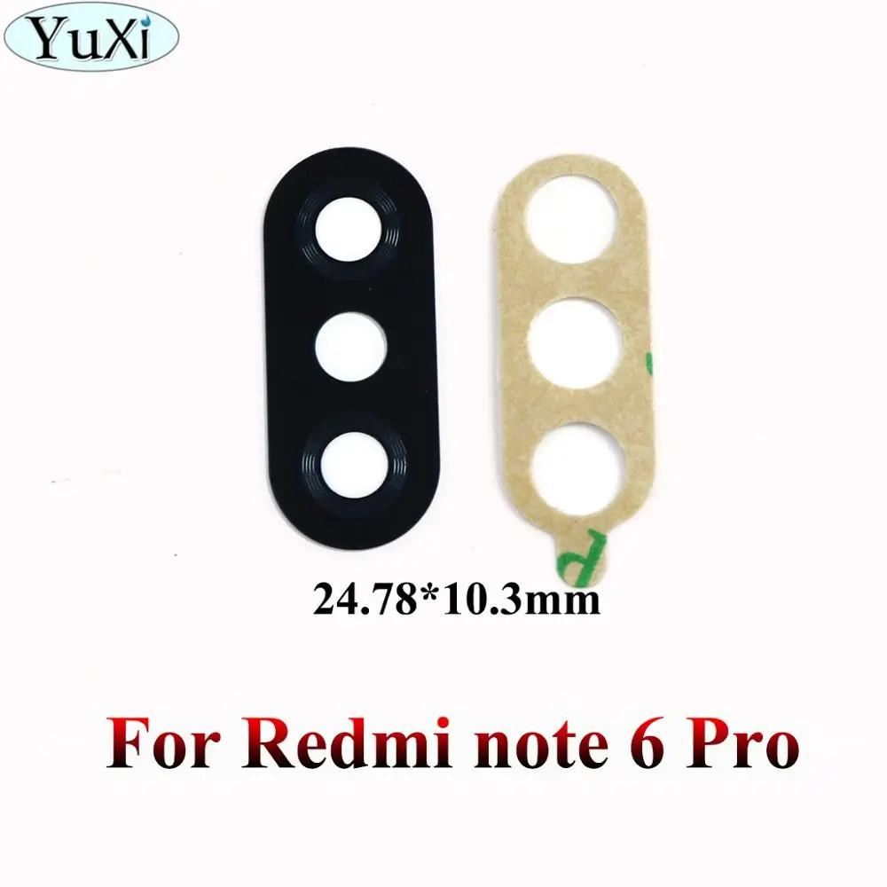 For Redmi note 6 Pro YuXi задняя камера стеклянная крышка объектива для Xiaomi Redmi 6A 6Pro note 6 Pro S2 Y2 5A 4 5 Plus задняя камера объектив Запасные части - Цвет: For Redmi note 6 Pro