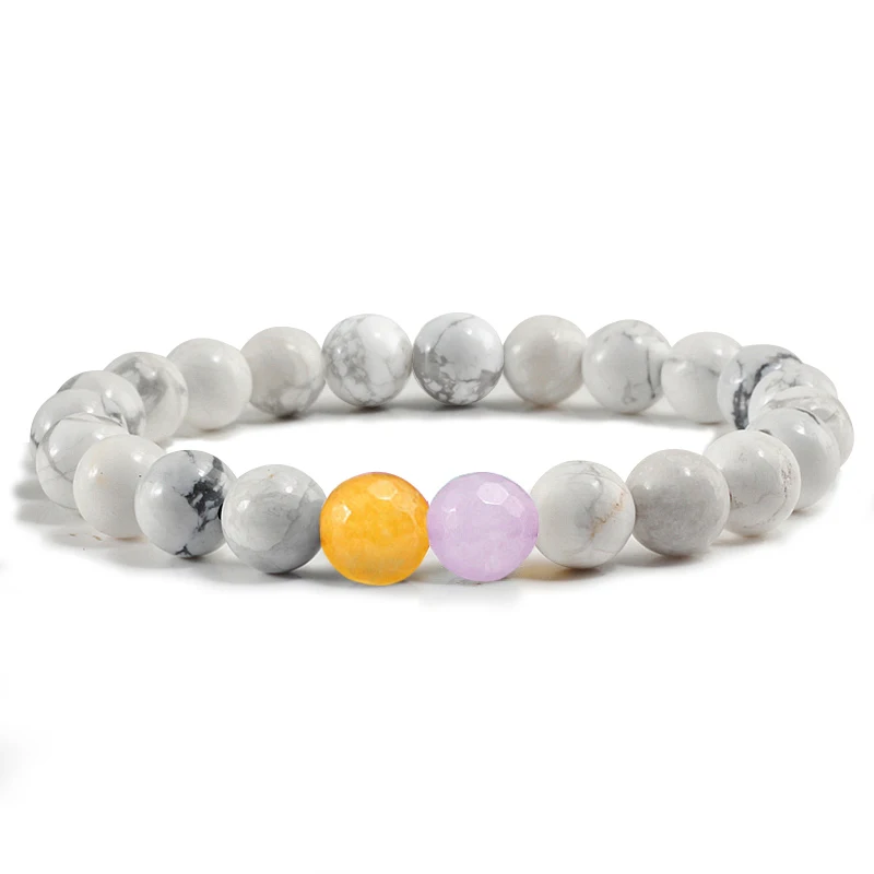 Простые классические браслеты из натурального камня и бисера ограненные бусины