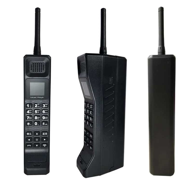 Ceny 2021 Nowy Prawdziwy 7200mAh Powerbank Super Duży Telefon Komórkowy Luksusowy Retro Telefon Głośny Dźwięk Odtwarzacz Muzyczny Tryb Gotowości Dual SIM Heavy