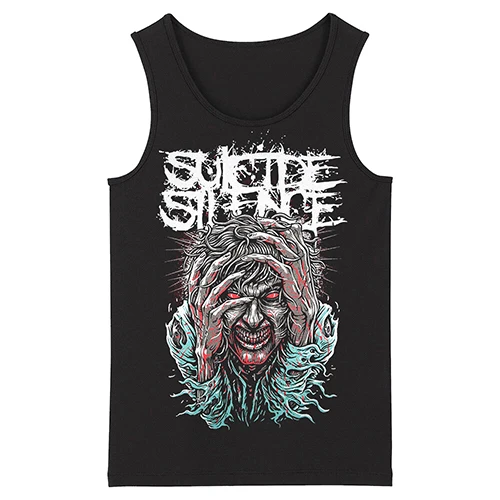 Todhoof SUICIDE SILENCE Rap Металл альтернатива Металл Deathcore мужской топ топы на бретелях Азиатский размер - Цвет: 4