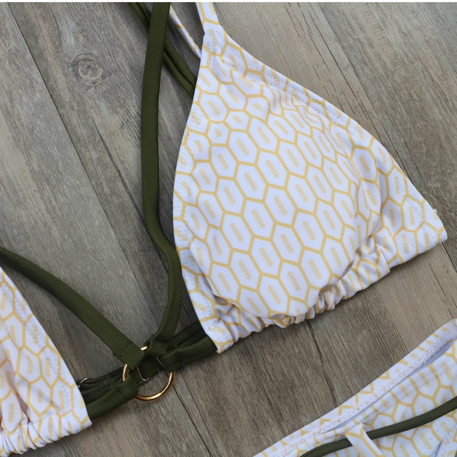 Zmtree металла правый Купальники для малышек Для женщин повязку купальник бикини 2017