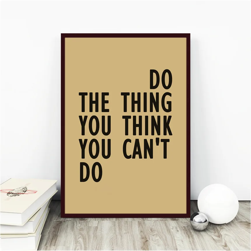 Слоган &quotbeawesome повседневной&quot Винтаж Ретро плакат крафт-бумаги Репродукция