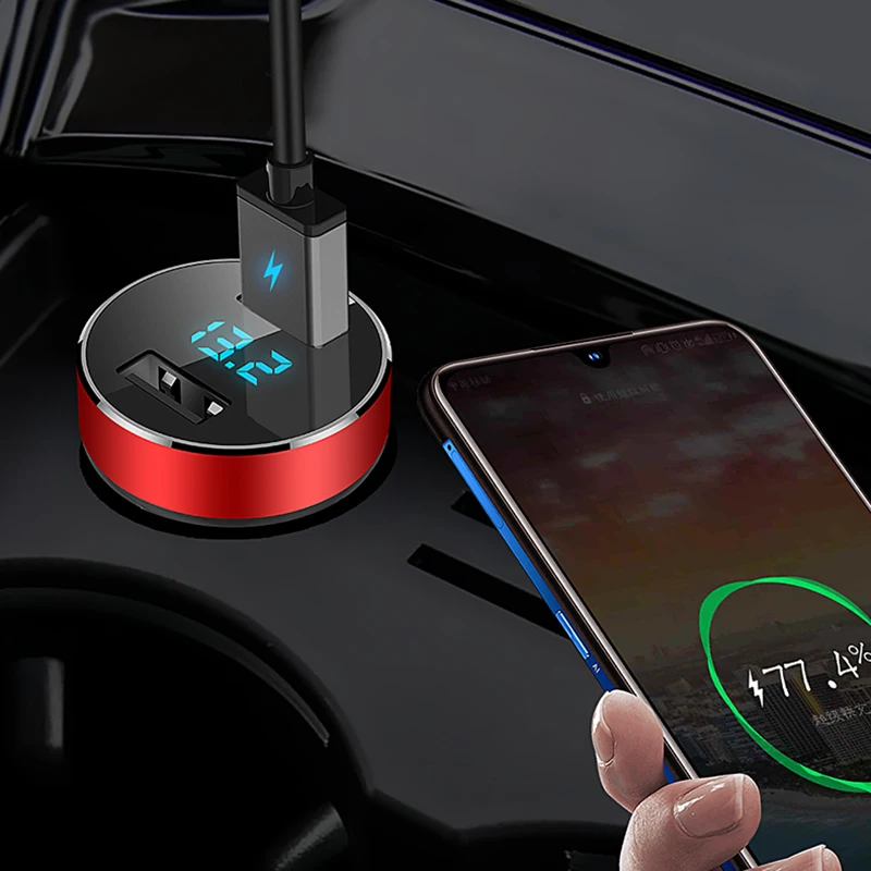 Автомобильное зарядное устройство с двумя usb портами 5 В Интеллектуальный