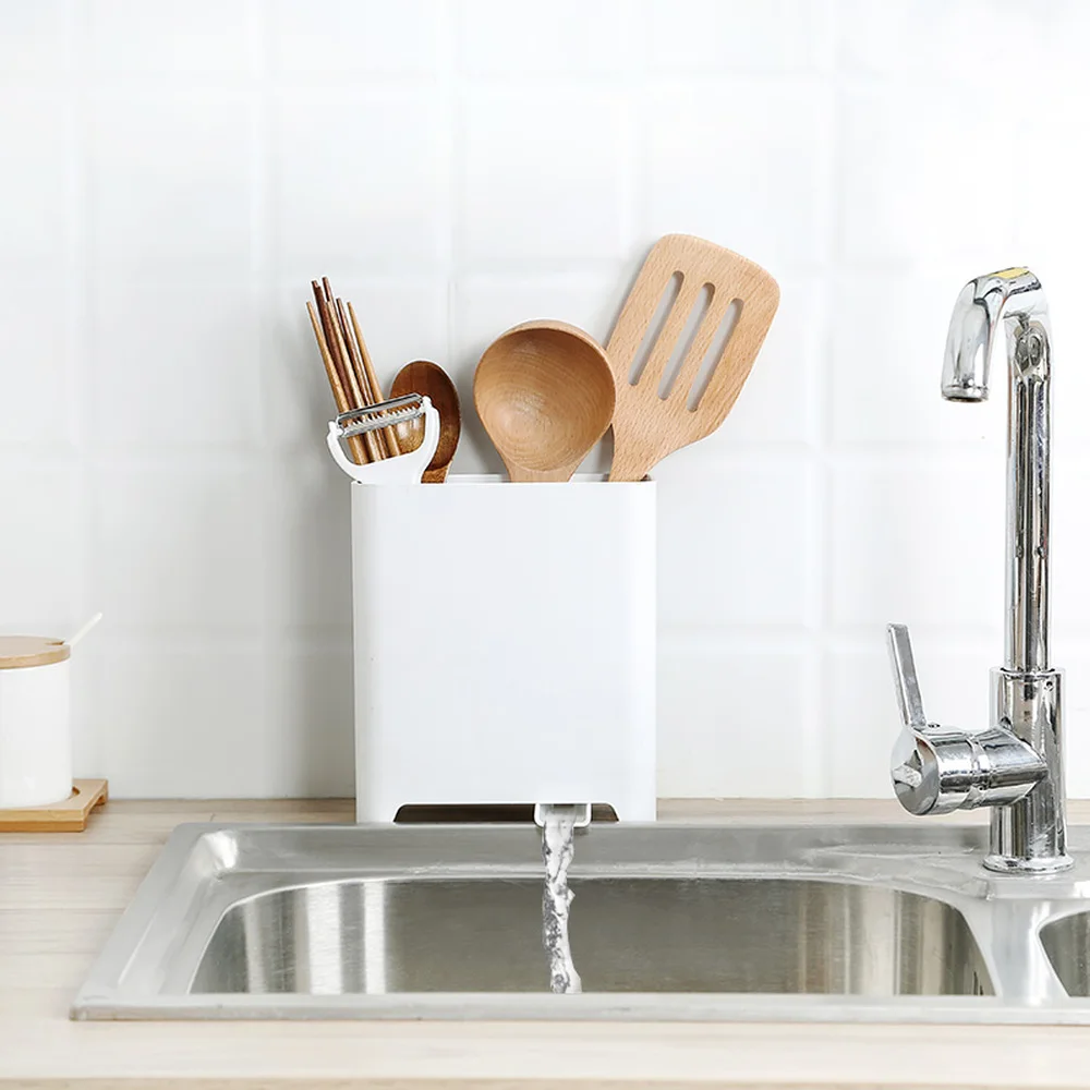 Коробка для хранения палочек кухонные пластиковые палочки ложка сливная стойка