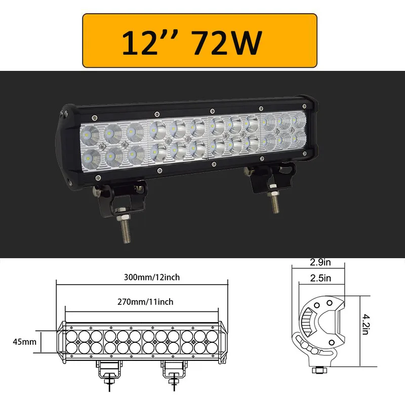 Auxtings 9 ''12'' 15 ''17'' 20 ''23'' 25 ''28'' 36 ''42'' внедорожный светодиодный светильник 12V 24V светодиодный рабочий светильник для Jeep 4WD грузовик 4x4 SUV