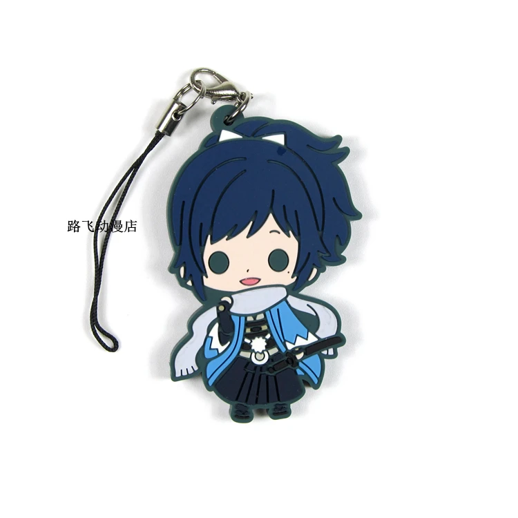 Touken Ranbu Online Ishikirimaru Kashuu Kiyomitsu tsurвнешu Kuninaga Mikazuki Munechika экшн-фигурка резиновый брелок