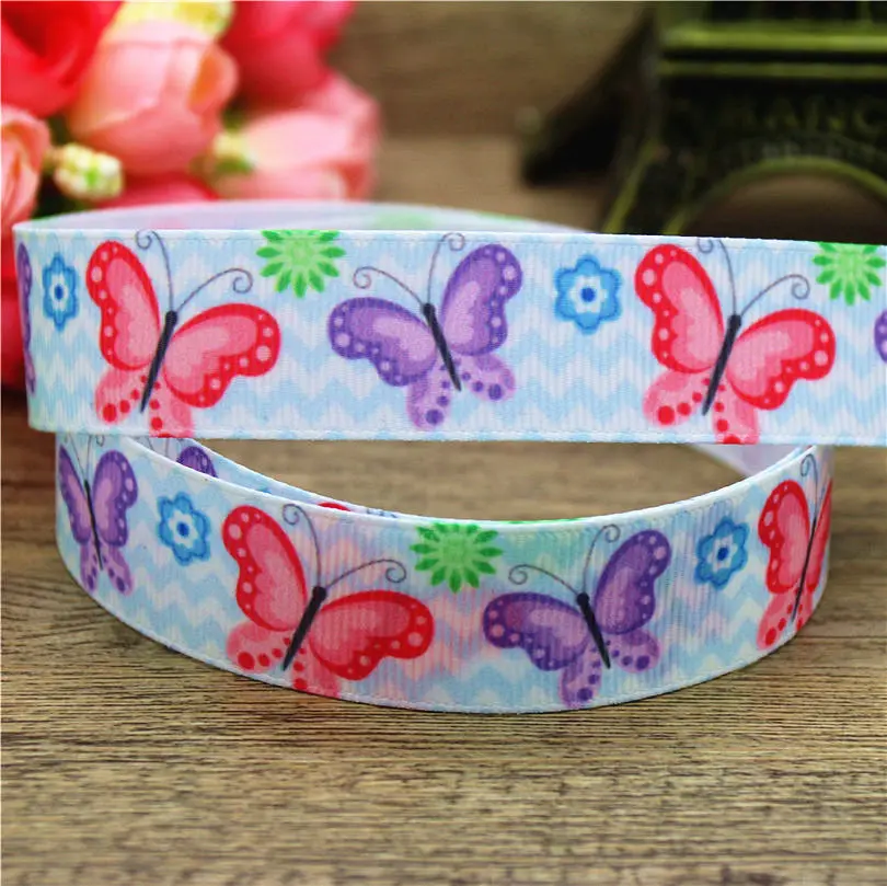 1 Dhk 7/8 '' животных перо с принтом динозавра Grosgrain ленты аксессуар hairbow головные уборы DIY украшения 22 мм S757 - Цвет: 1