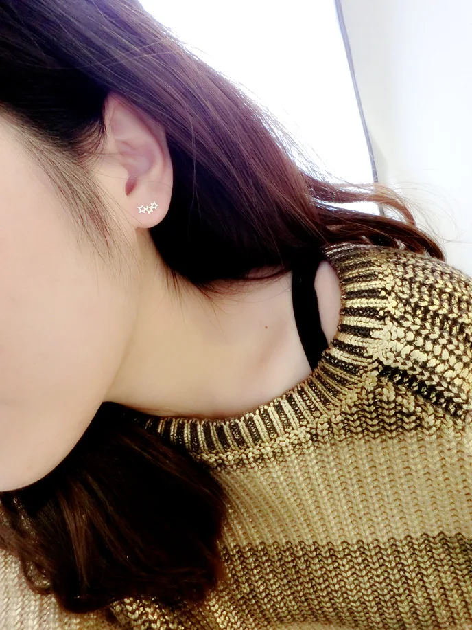Модные серьги гвоздики для женщин и девушек свадебной вечеринки|stud earrings|star stud