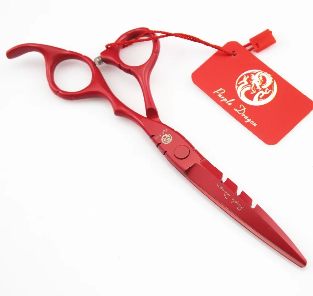 Парикмахерские ножницы JP 440C 62HRC для Красной краски 6 дюймов 508 #|cutting scissors|hairdressing