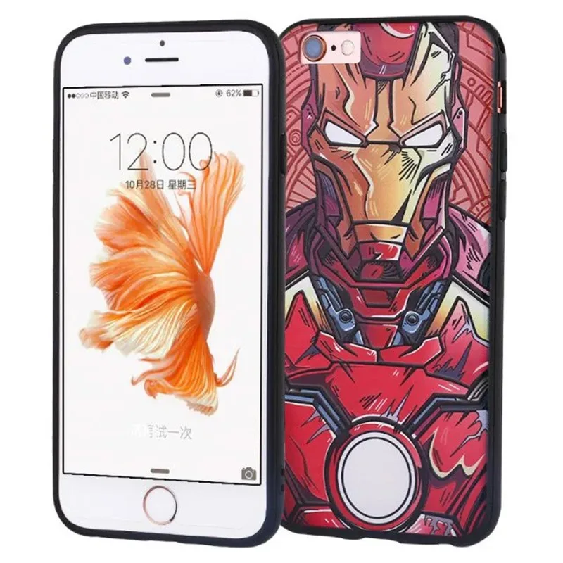 Бренд i6 Телефон Случае Для Apple iPhone 6 s 3D край Мягкой силикон + Акриловые камеры