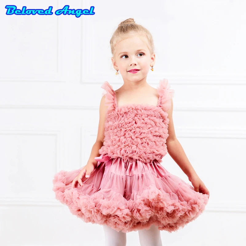 

New Baby Girls Tutu Skirts Kids Elastic Waist Pettiskirt Girl Princess Fluffy Tulle Skirt Colorful Miniskirt Children Clothing