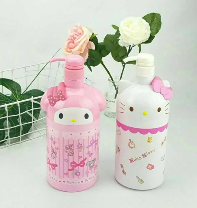 Новый Hello Kitty Мелодия гель для душа выдавливание е жидкая бутылка пластиковая