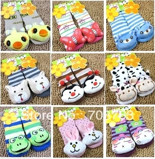 Дети носки милый теплее комикс стили свиньи звезды корова гетры для 0 - 2 год